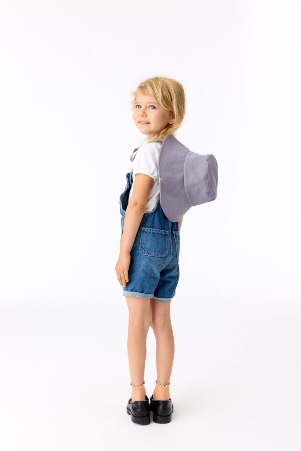 The Kids Wide Brim Sun Hat in Lavender - Image 4