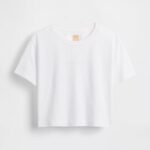 GAP X BEIS Cropped Graphic T-Shirt in Optic White